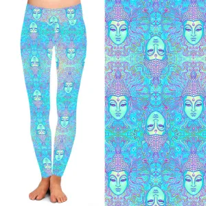 24/7 Full Length Leggings – Calming Yogi Pattern