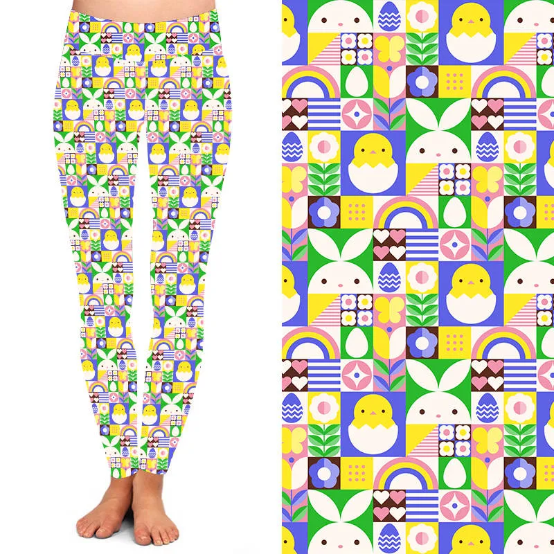 24/7 Full Length Leggings – Easter Fun! Easter Pattern