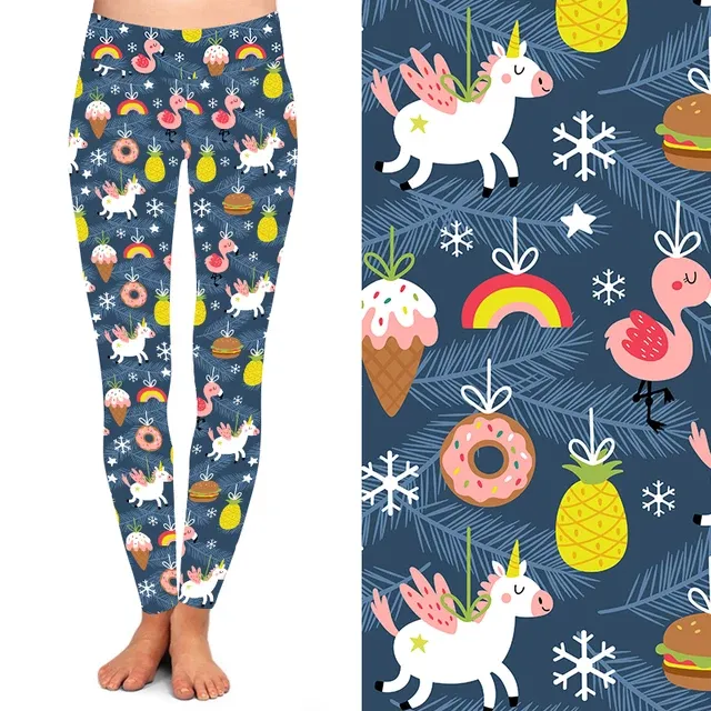 24/7 Full Length Leggings – Festive Summer Christmas Pattern