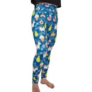 24/7 Full Length Leggings – Festive Summer Christmas Pattern