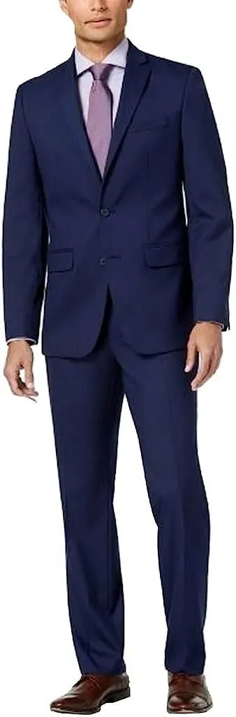 Adam Baker Men's Slim Fit Single-Breasted 2-Piece (Jacket & Pants) Suit