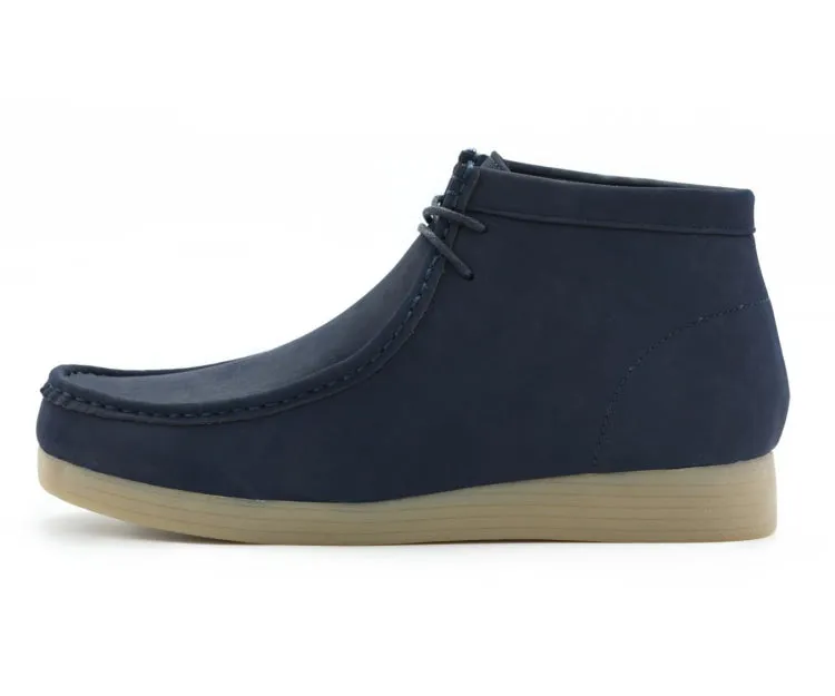 Amali Jason2 High Top Men's Navy Blue Suede Sneakers