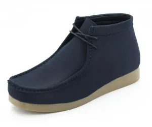 Amali Jason2 High Top Men's Navy Blue Suede Sneakers