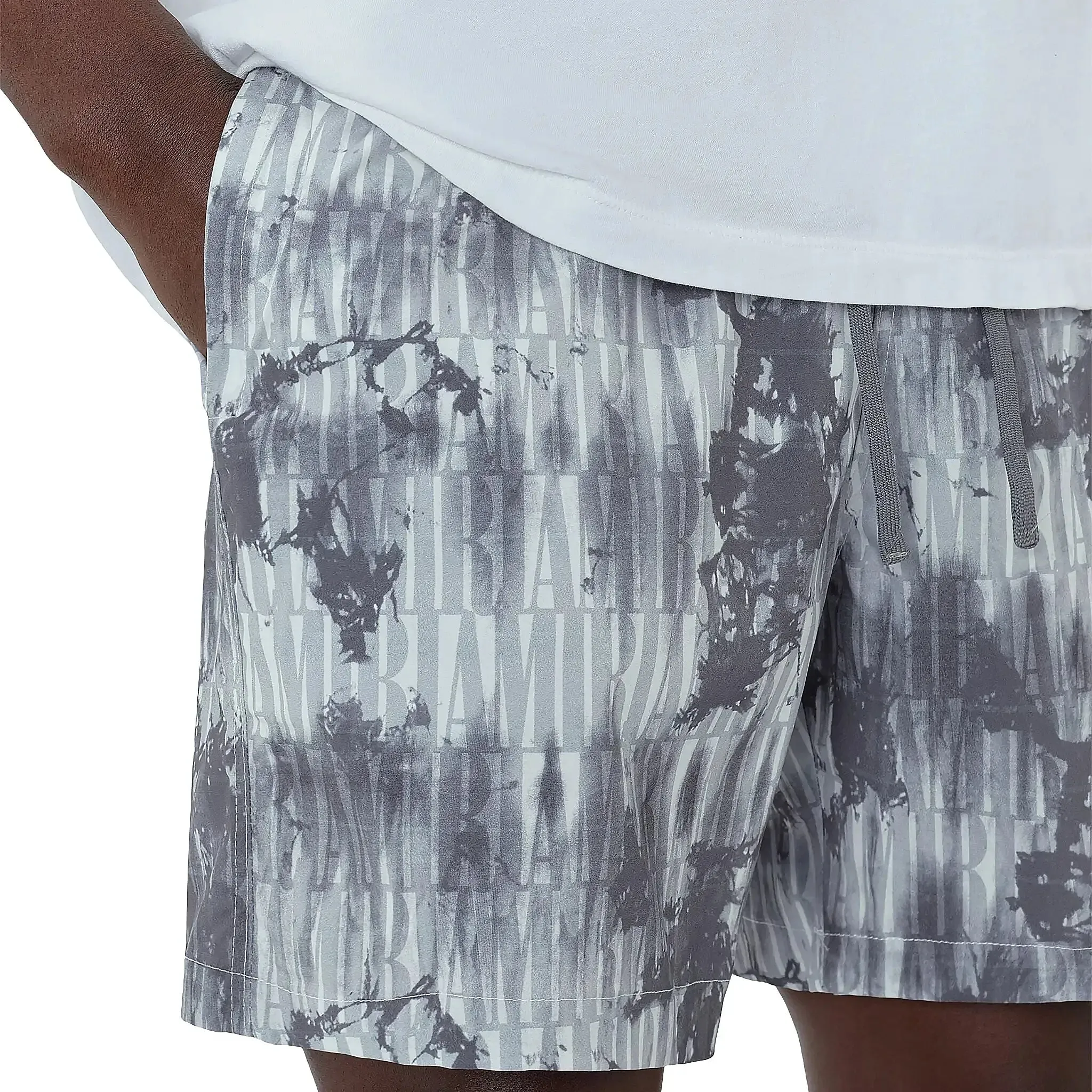 Amiri Tie Dye Grey Swim Shorts