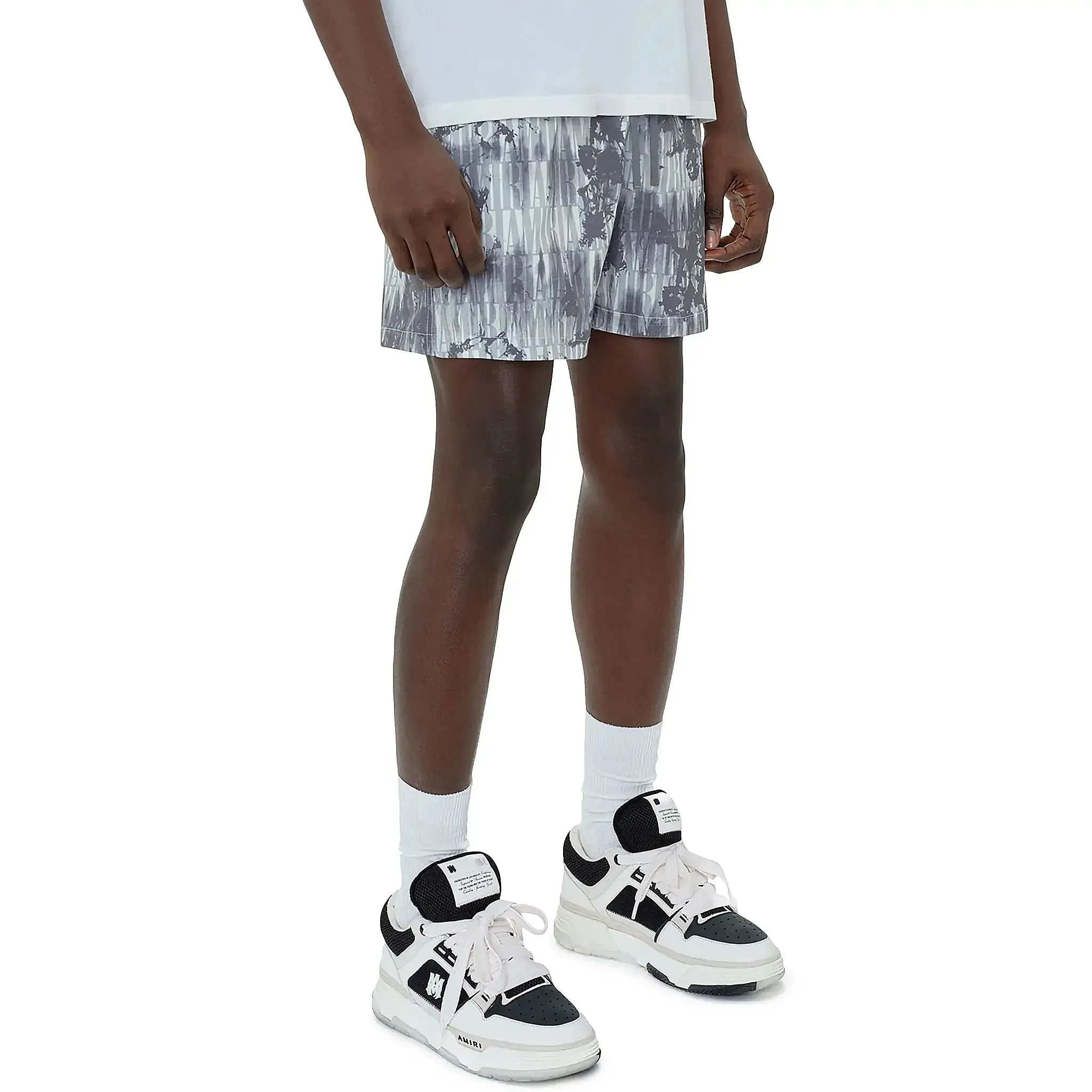 Amiri Tie Dye Grey Swim Shorts