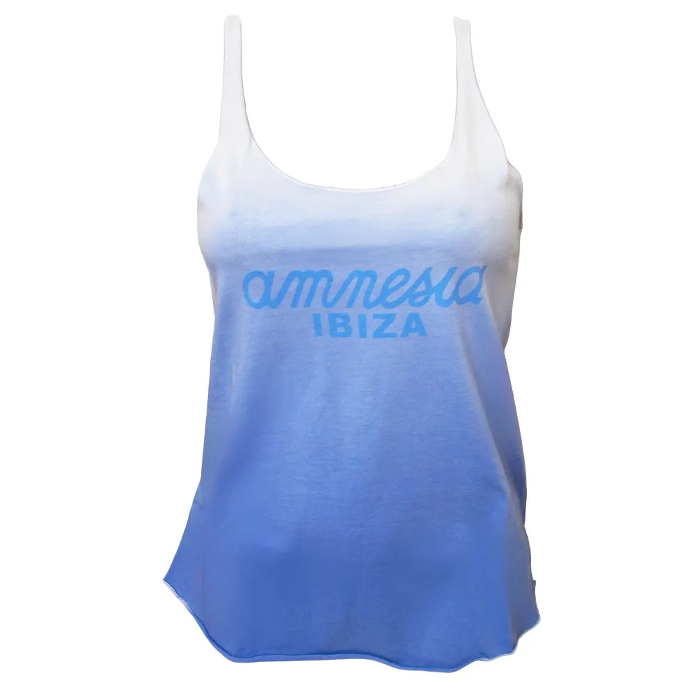 Amnesia Ibiza Dip Dye Women's Blue Tanktop