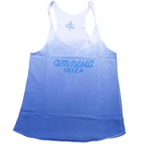 Amnesia Ibiza Dip Dye Women's Blue Tanktop