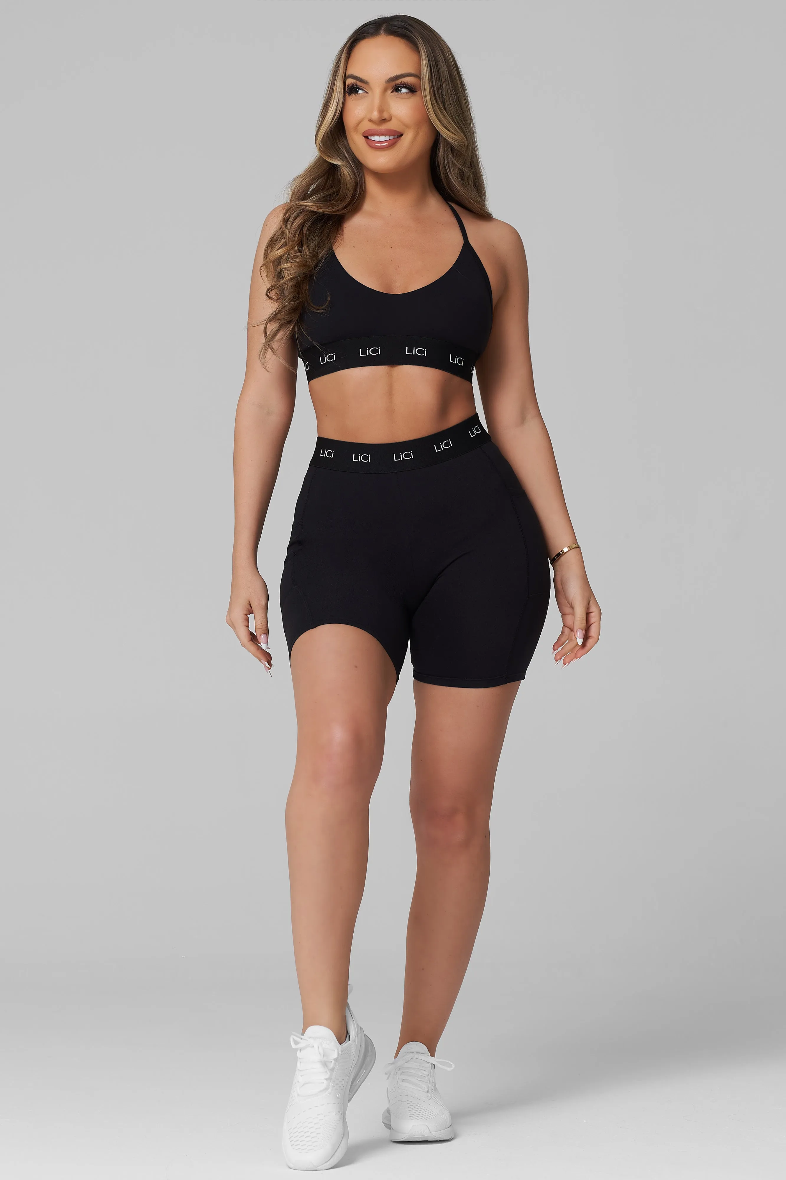 Black Cozy Sport Biker Short