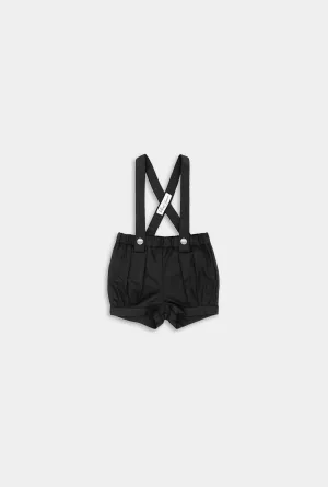 Black Suspender Shorts