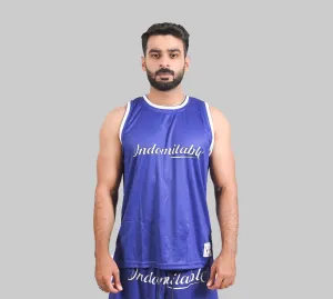 BreezyMesh Dri-Fit TankTop (NAVY BLUE & WHITE)
