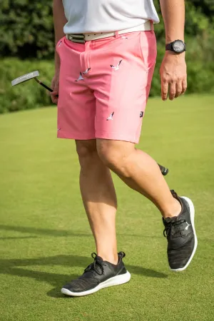 CA Funky Golf Shorts | Coral Seagulls