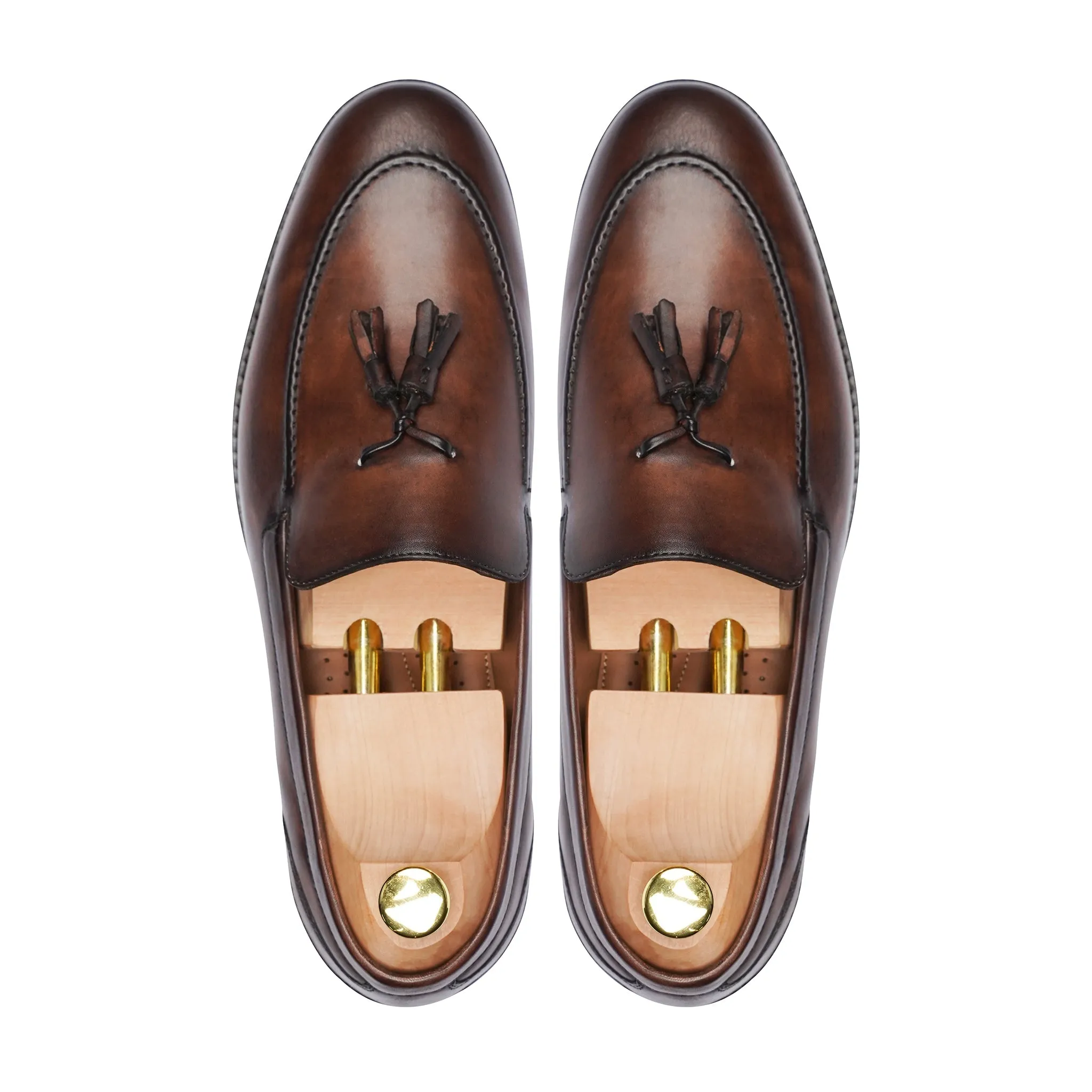 Cabana - Men's Brown Patina Calf Leather Loafer