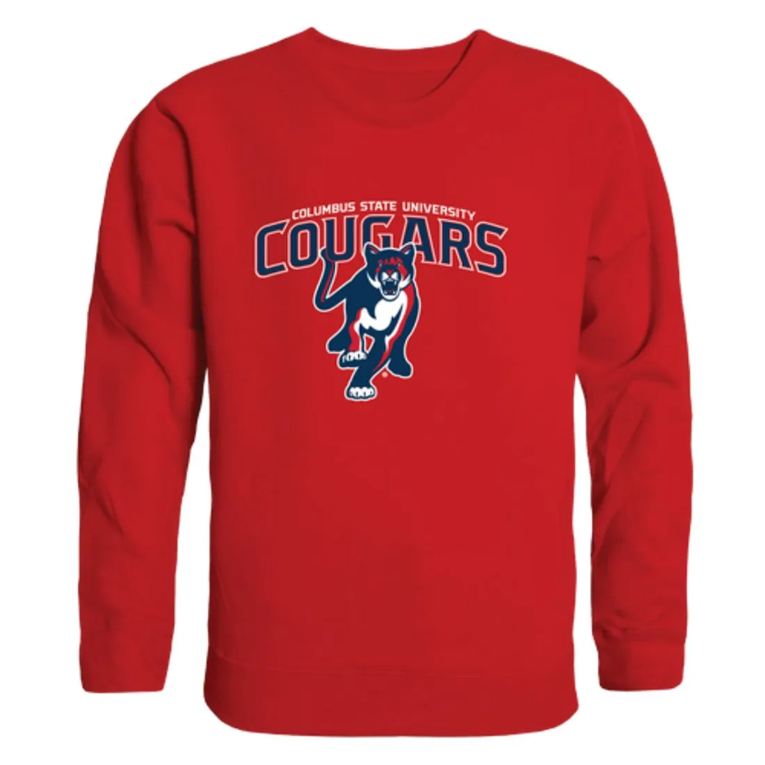 Columbus State University Cougars Collegiate Fleece Crewneck Pullover Sweatshirt