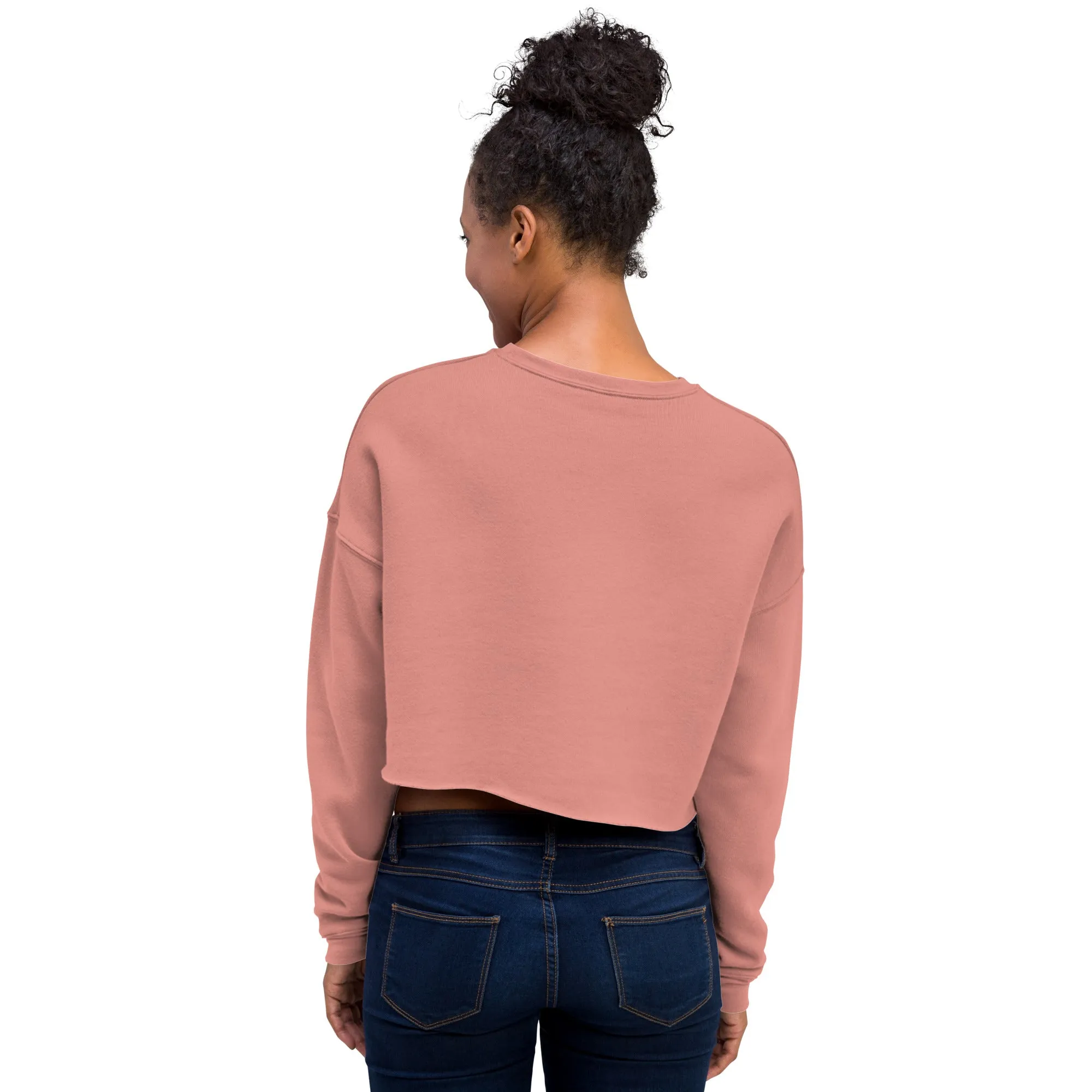Crop Sweatshirt Womens (I'm Rich In All Areas Of My Life - Inspiration 0017)