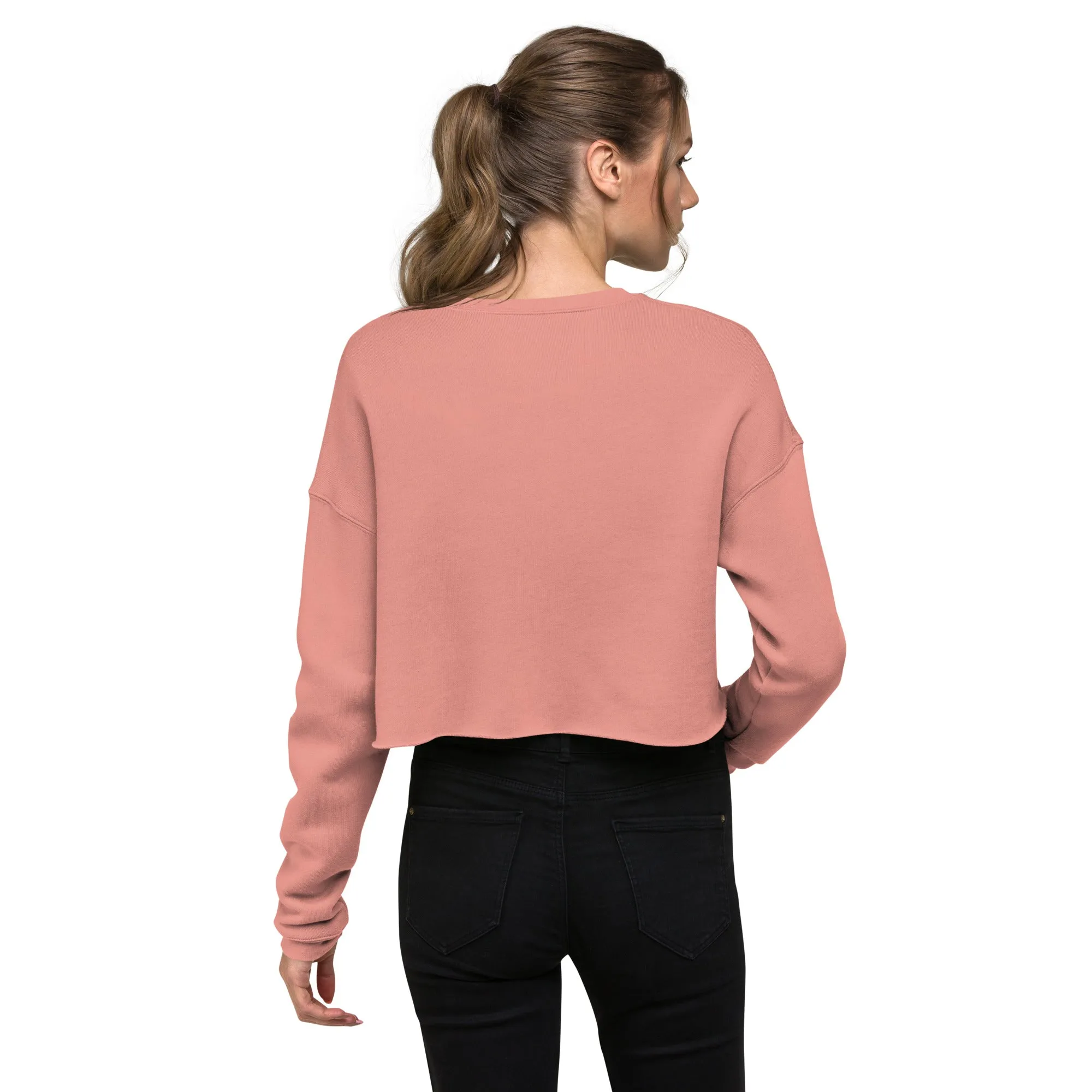 Crop Sweatshirt Womens (Turn Pain Into Power - Inspiration 008)