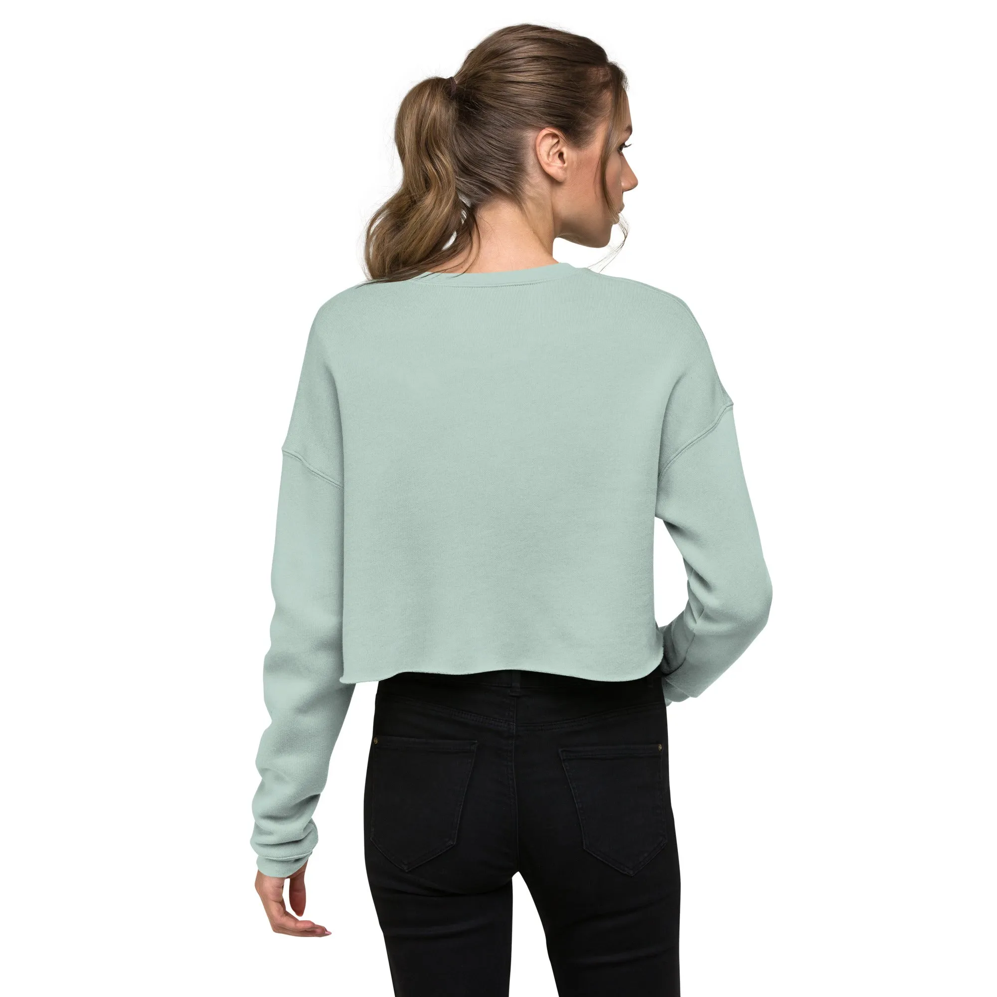 Crop Sweatshirt Womens (Turn Pain Into Power - Inspiration 008)