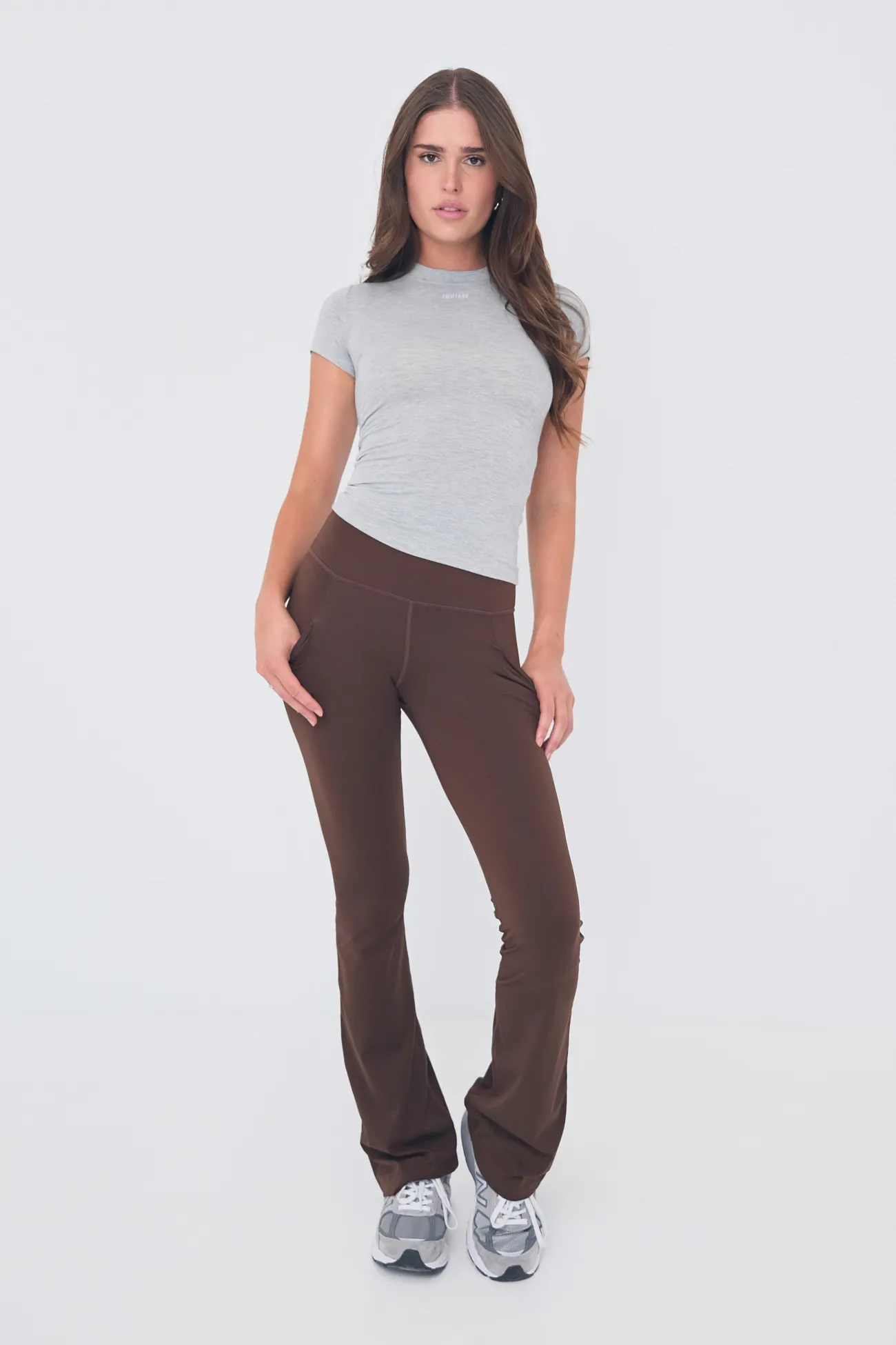 Daze Flare Pocket (Tall) Leggings - Espresso
