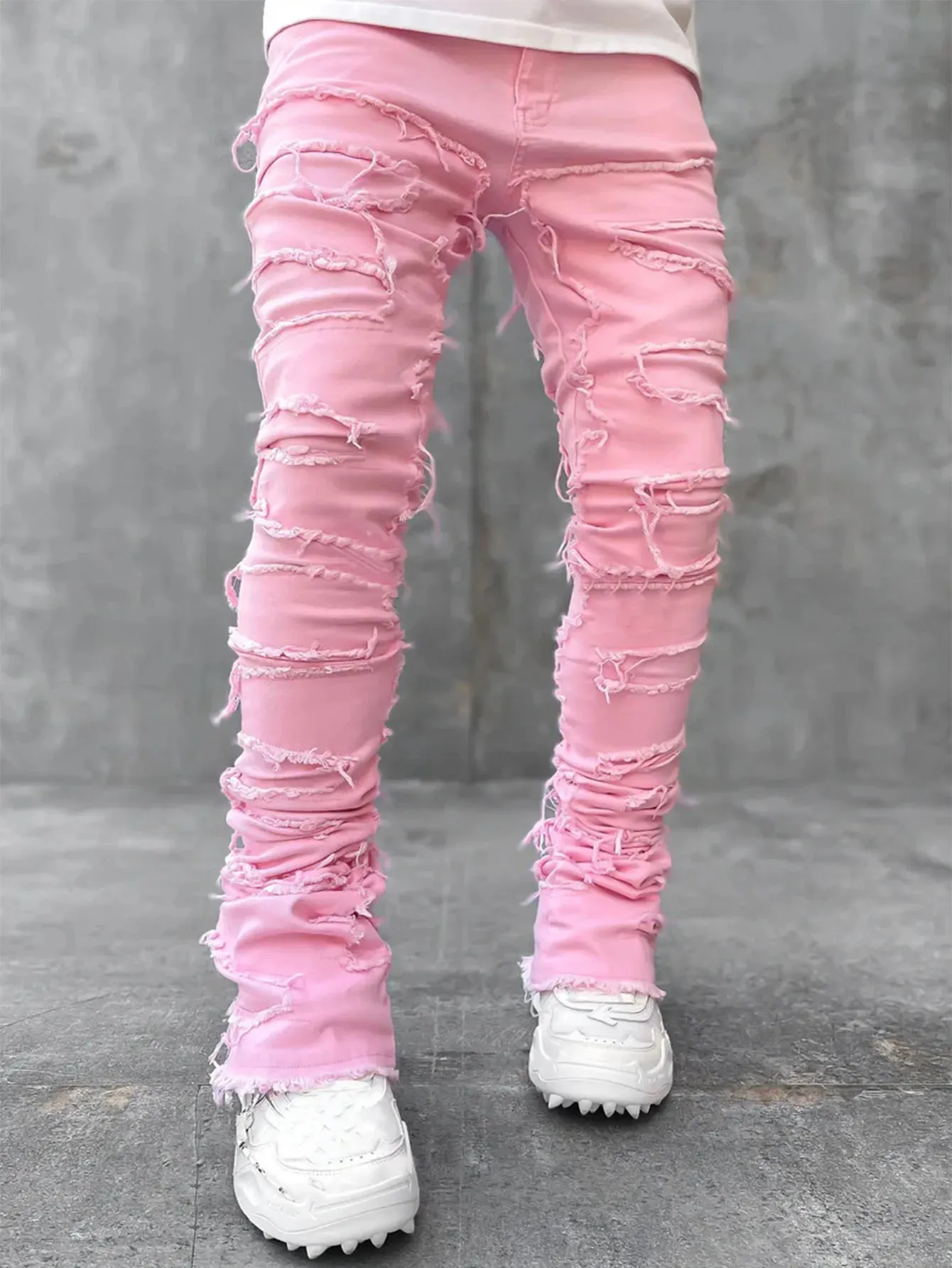 Distressed Denim Jeans