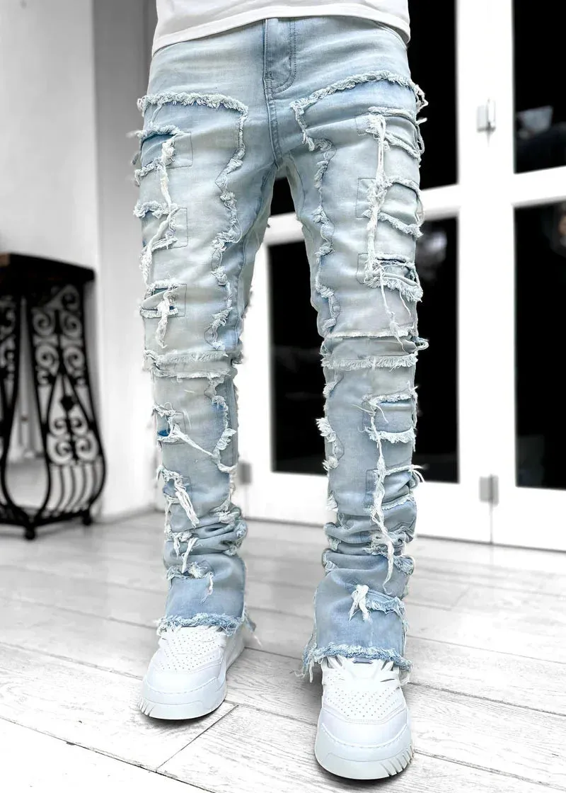 Distressed Denim Jeans