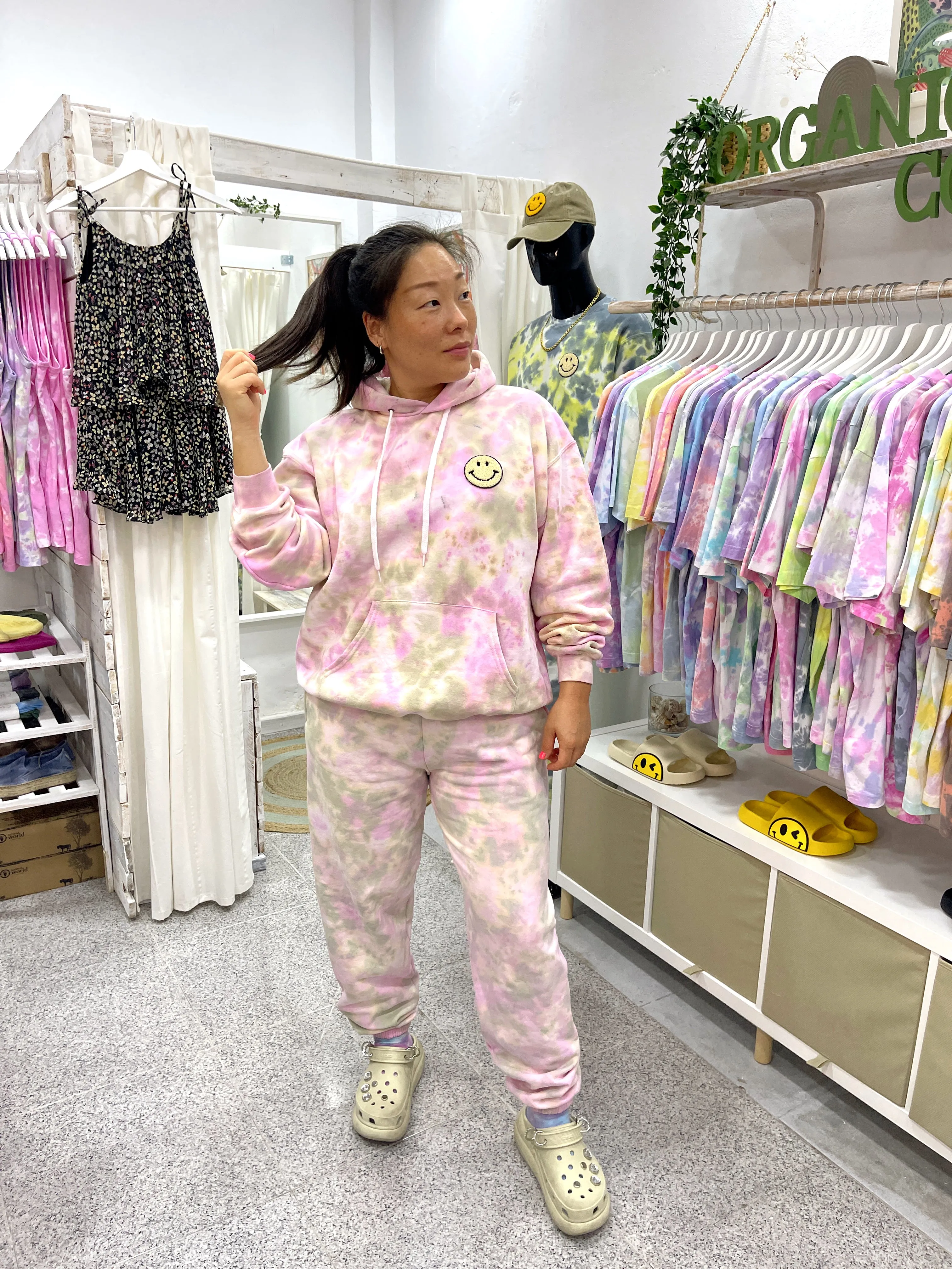 DUSTY & PINK tie-dye hoodie