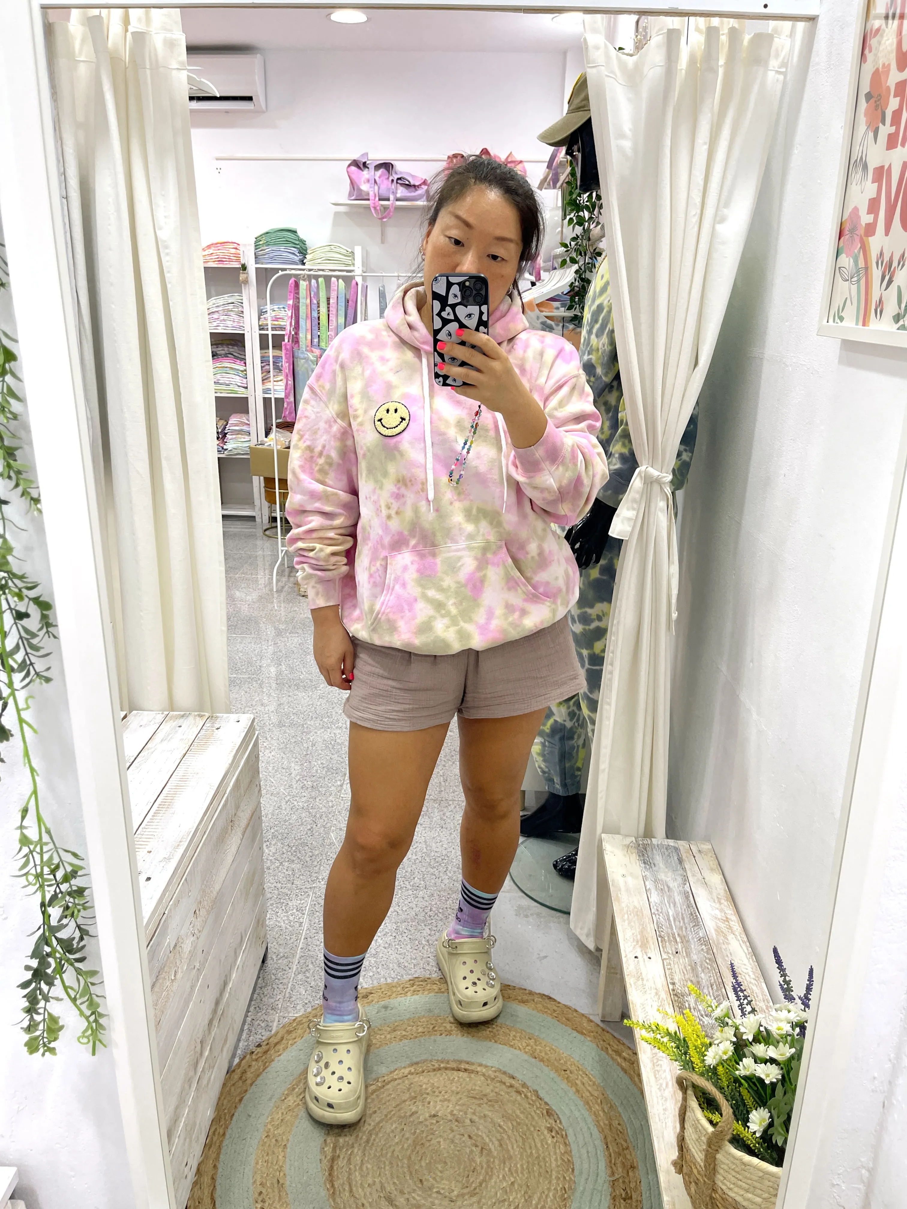 DUSTY & PINK tie-dye hoodie