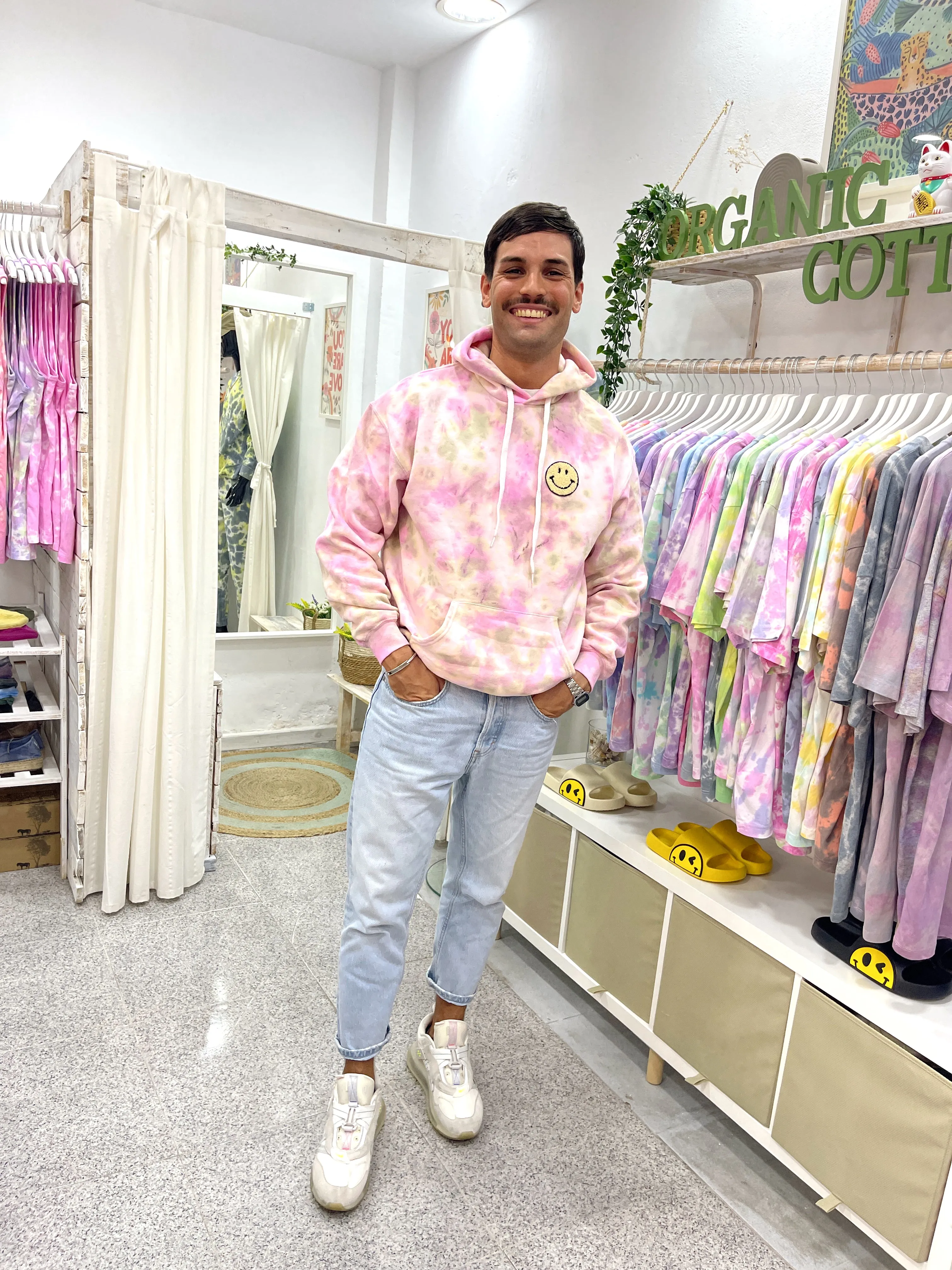 DUSTY & PINK tie-dye hoodie