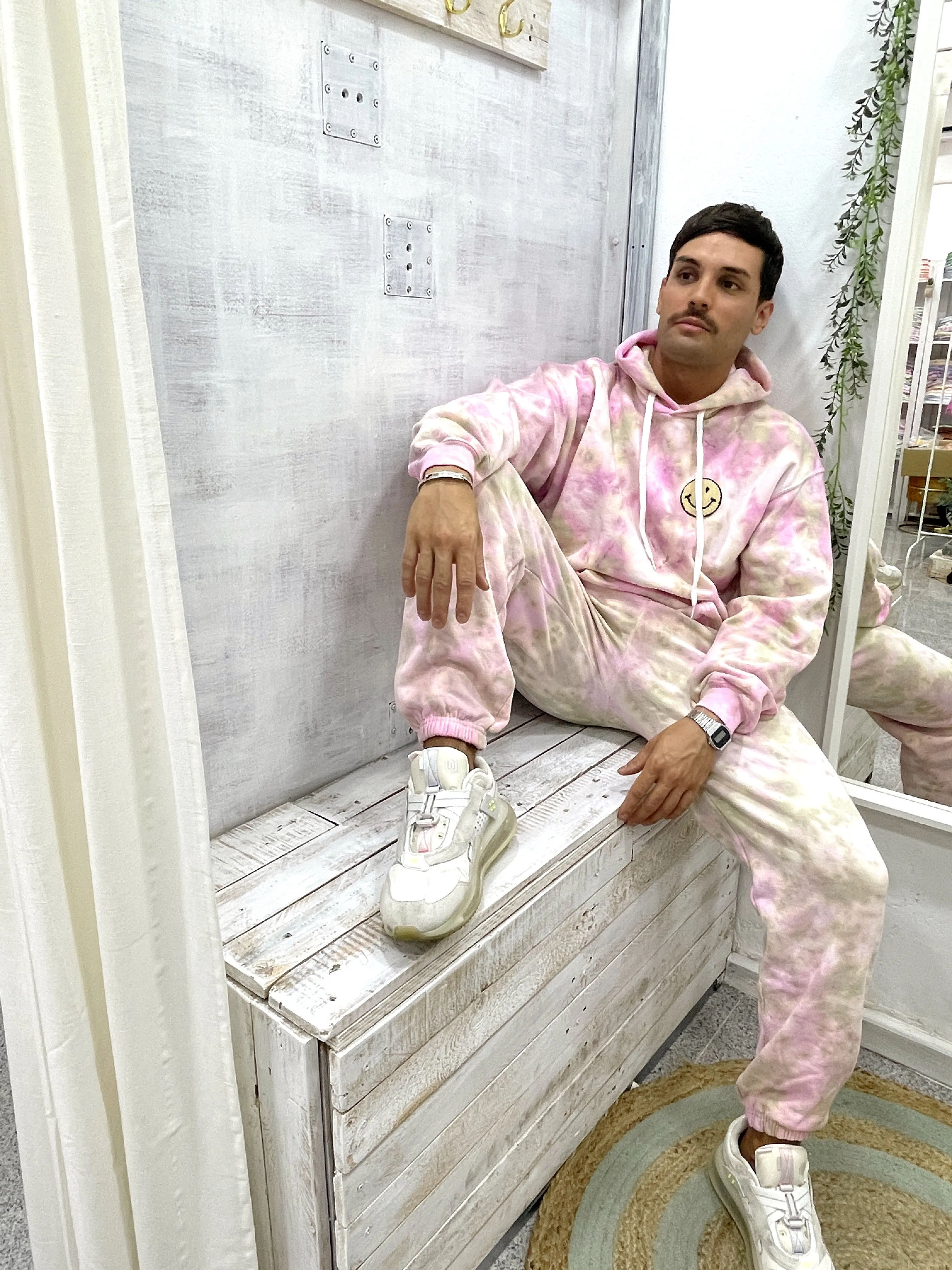 DUSTY & PINK tie-dye hoodie
