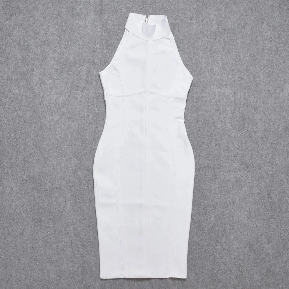 Elegant halter neck bodycon Bandage Dress
