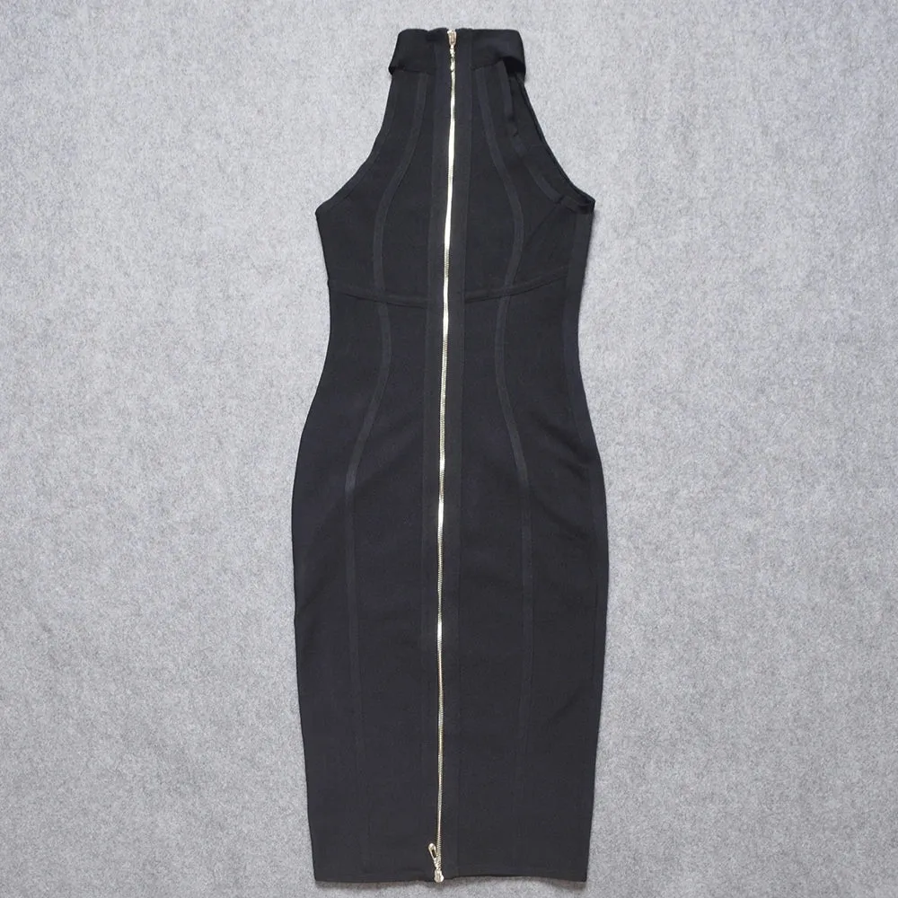 Elegant halter neck bodycon Bandage Dress