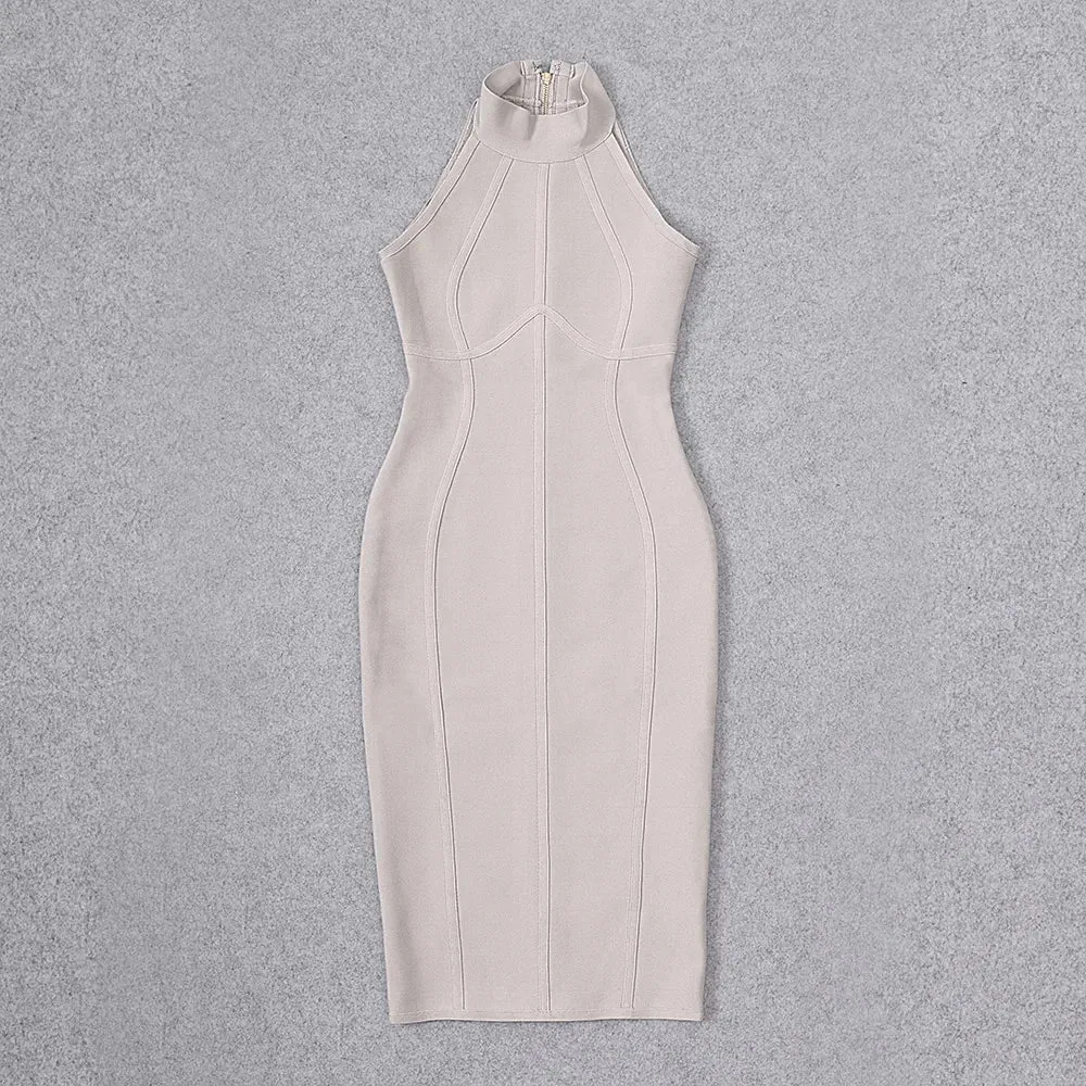 Elegant halter neck bodycon Bandage Dress
