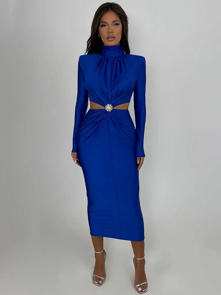 Elegant Longsleeve Bodycon Party Evening Dress