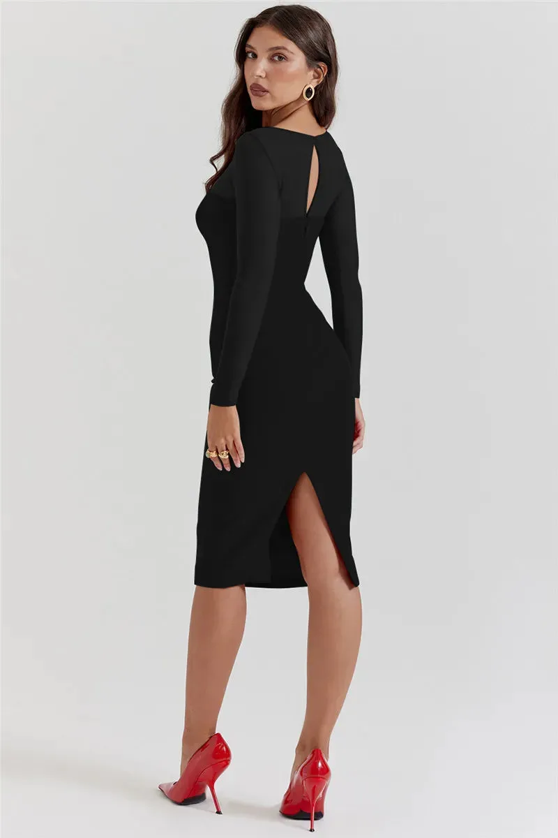 Elegant Strapless Sexy Dress - Lilla