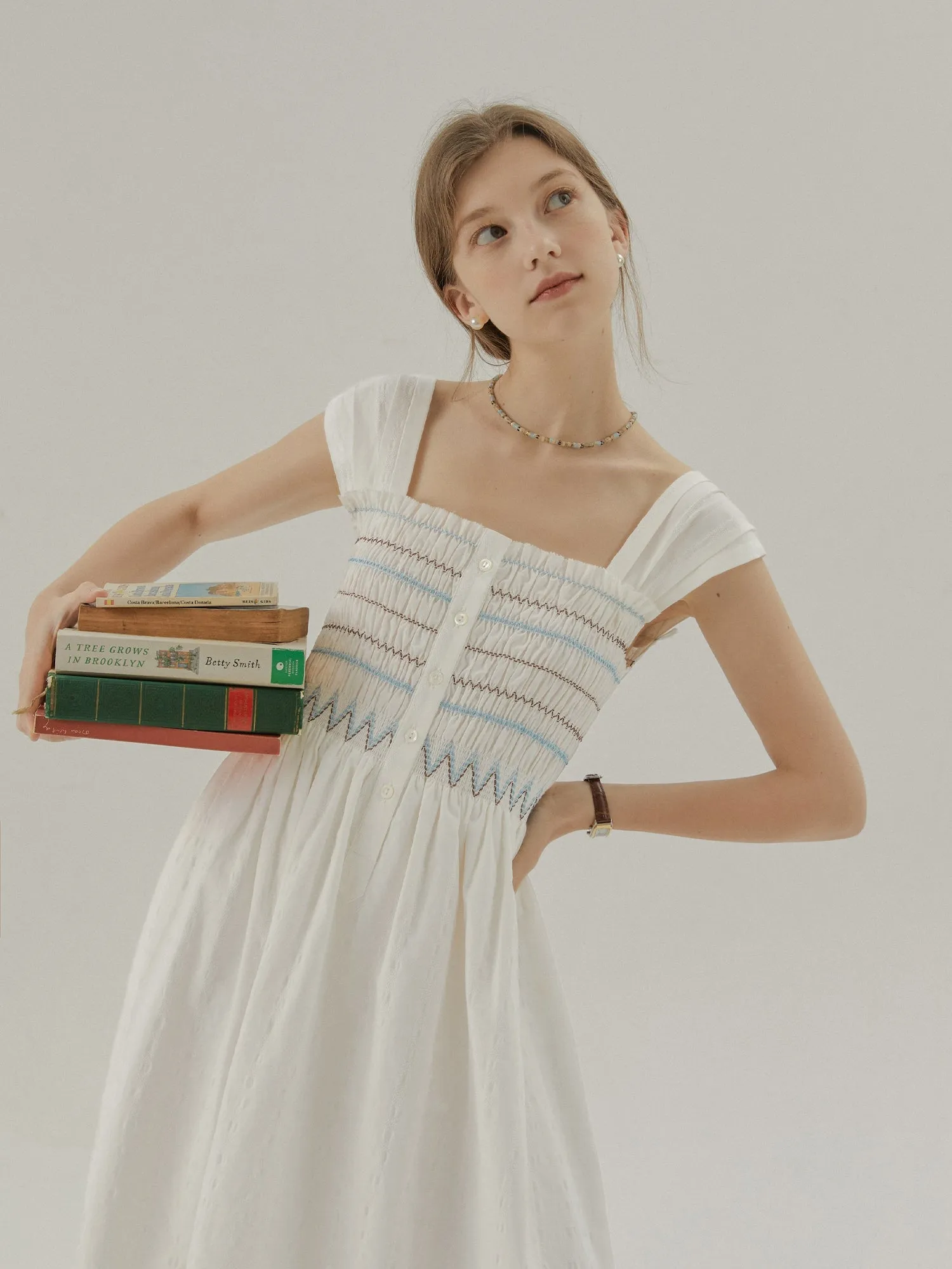 Elegant Suspender Dress