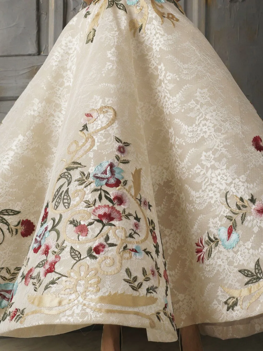 Embroidered Clover Dress