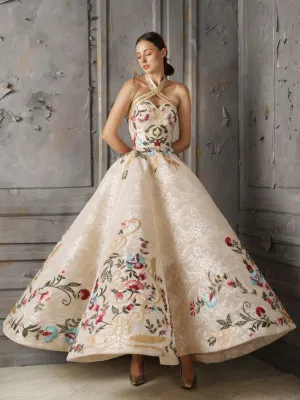 Embroidered Clover Dress