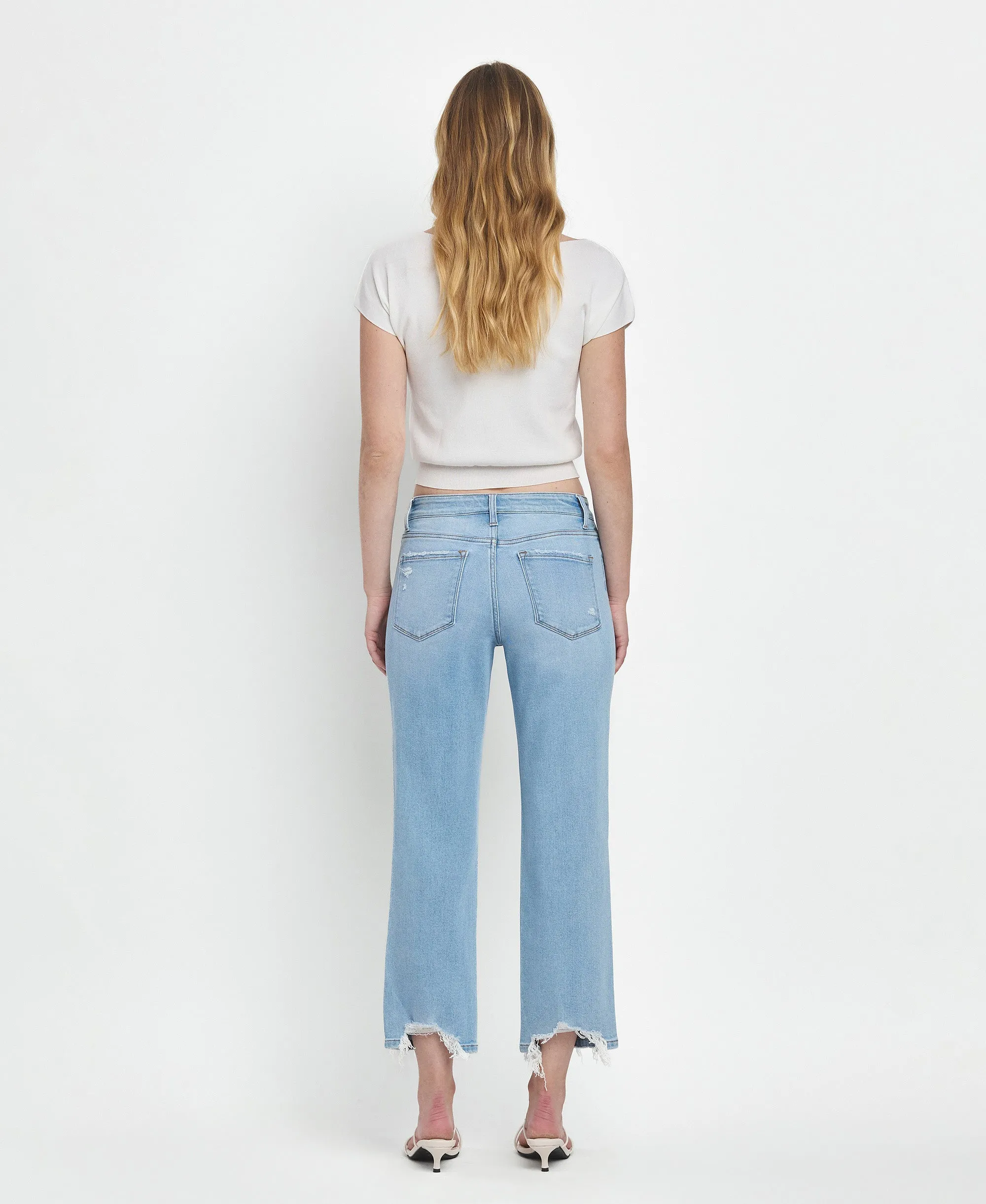 Fabulously - High Rise Crop Straight Jeans