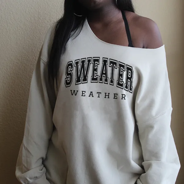 Fall & Autumn Sweatshirts - Off The Shoulder Tops for Womens - Sizes S - 5XL - With Raw Edge Neckline - Several Designs