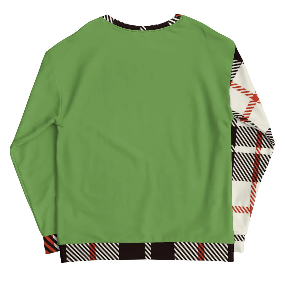 'Green Hipster' Unisex Sweatshirt
