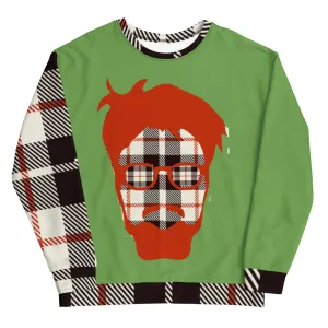 'Green Hipster' Unisex Sweatshirt