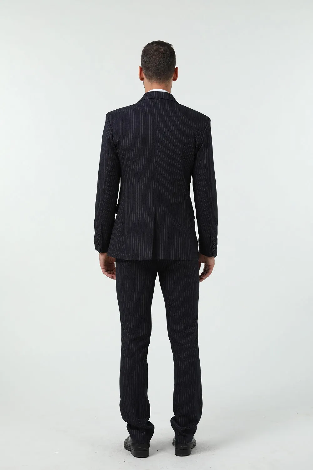 Grey Black Navy Slim Fit Formal Party Business 3 Piece Men Suits