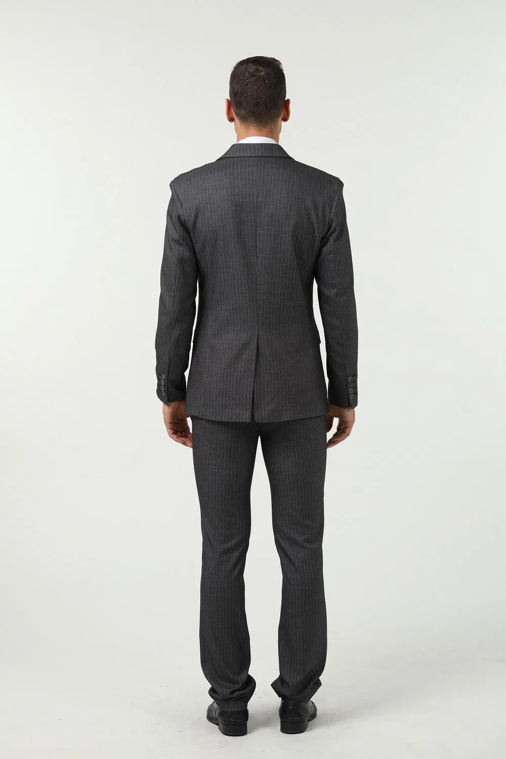 Grey Black Navy Slim Fit Formal Party Business 3 Piece Men Suits