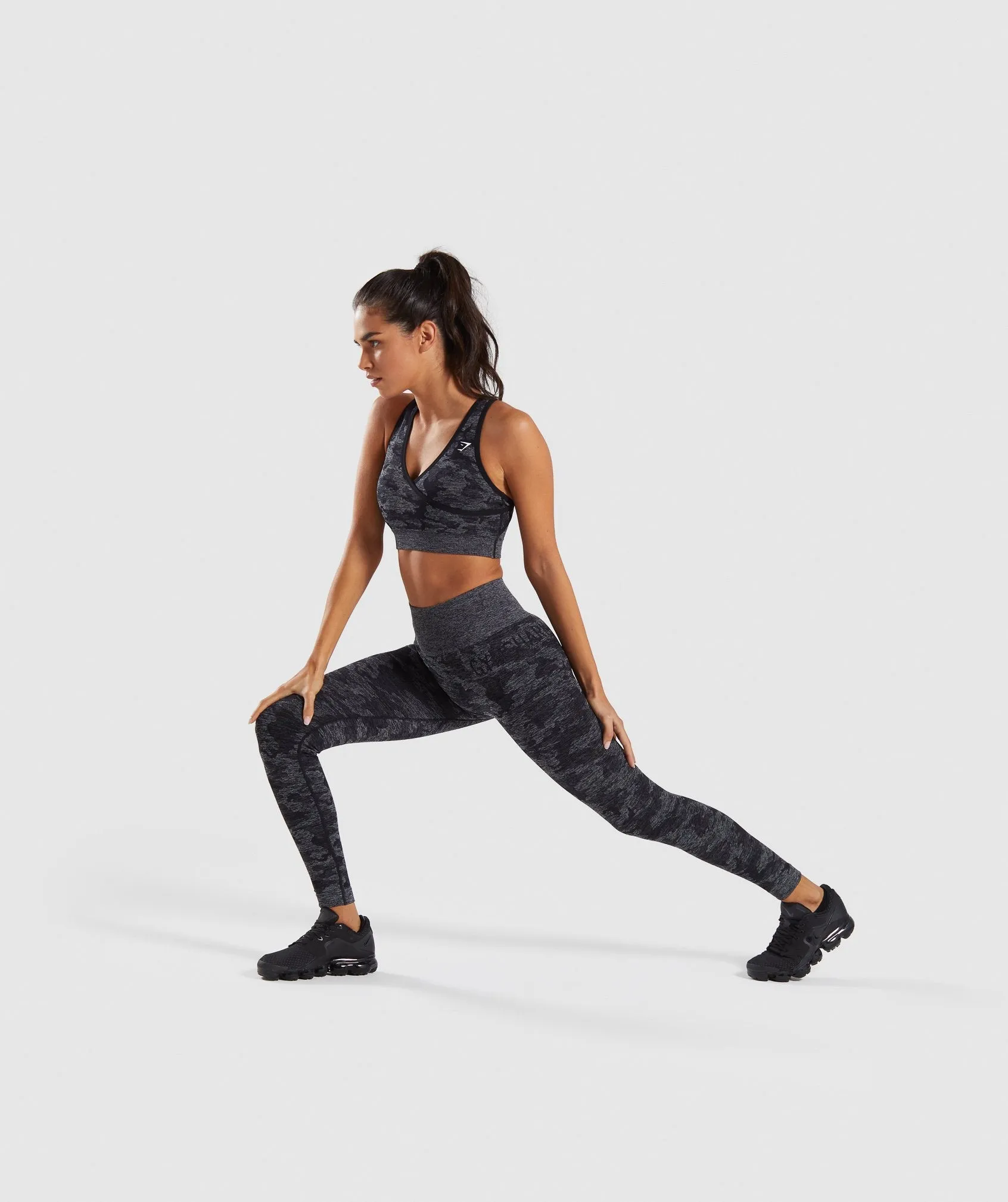 Gymshark Camo Seamless Leggings - Black