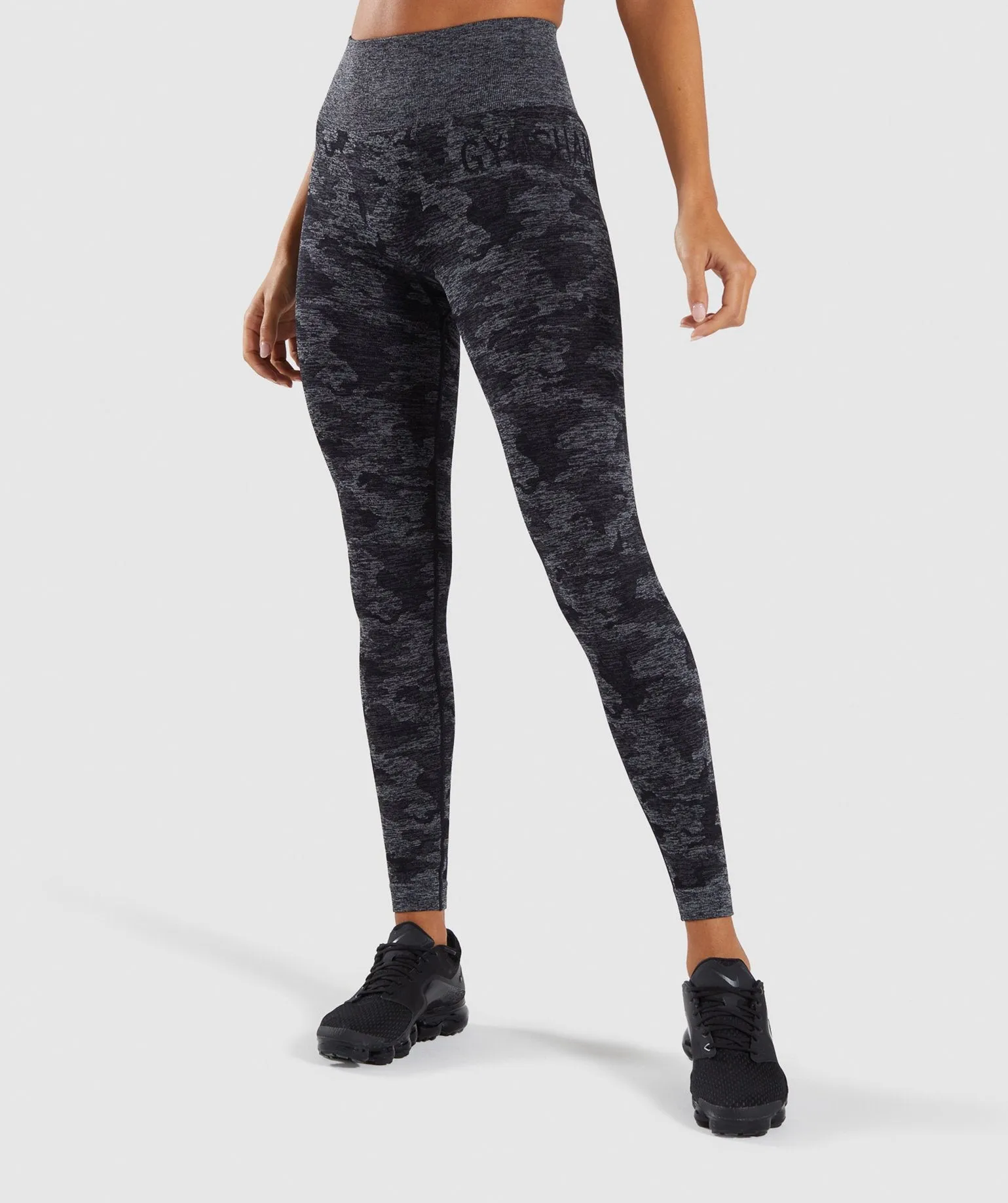 Gymshark Camo Seamless Leggings - Black