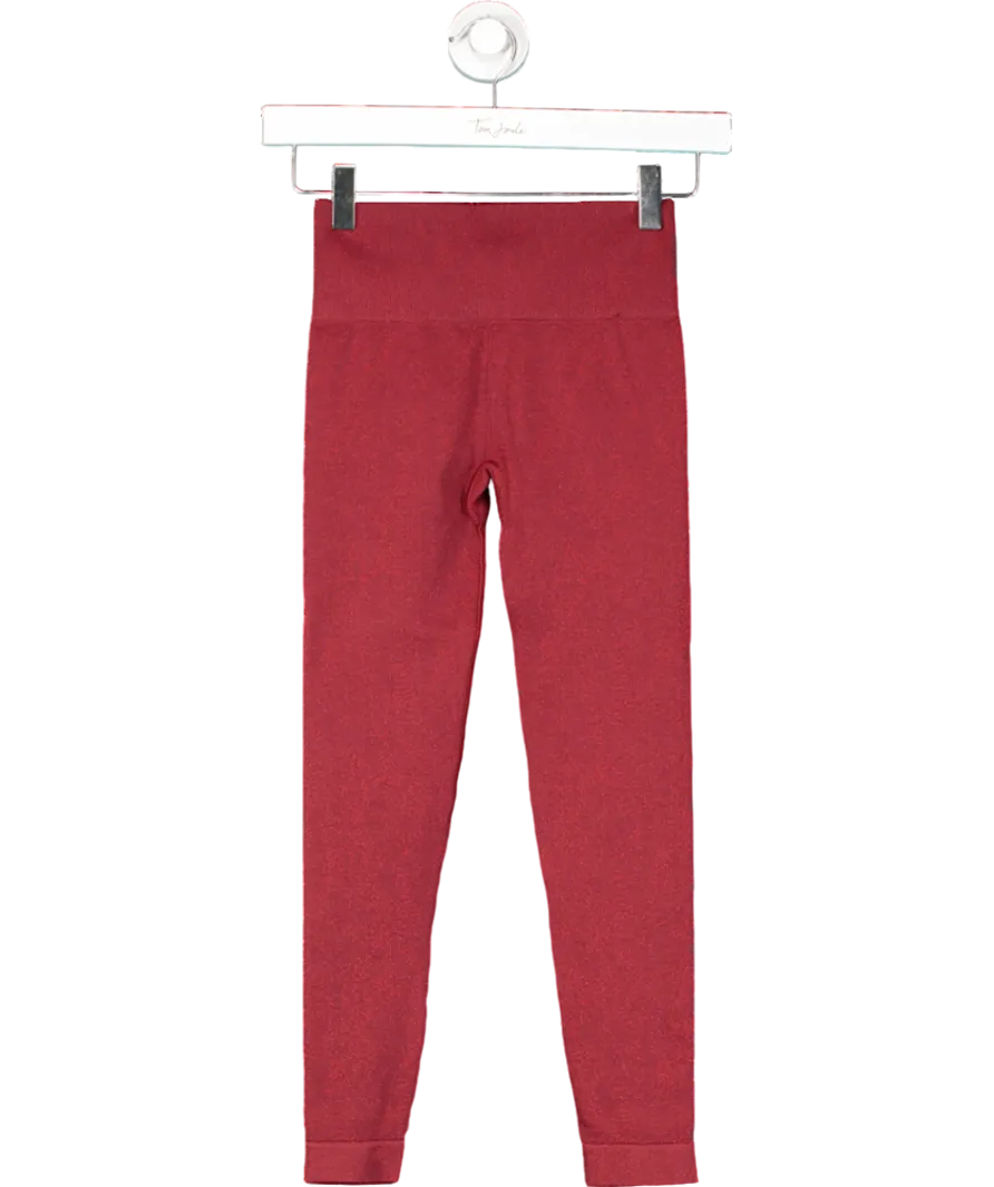 gymshark Red Adapt Fleck Seamless Leggings UK XS
