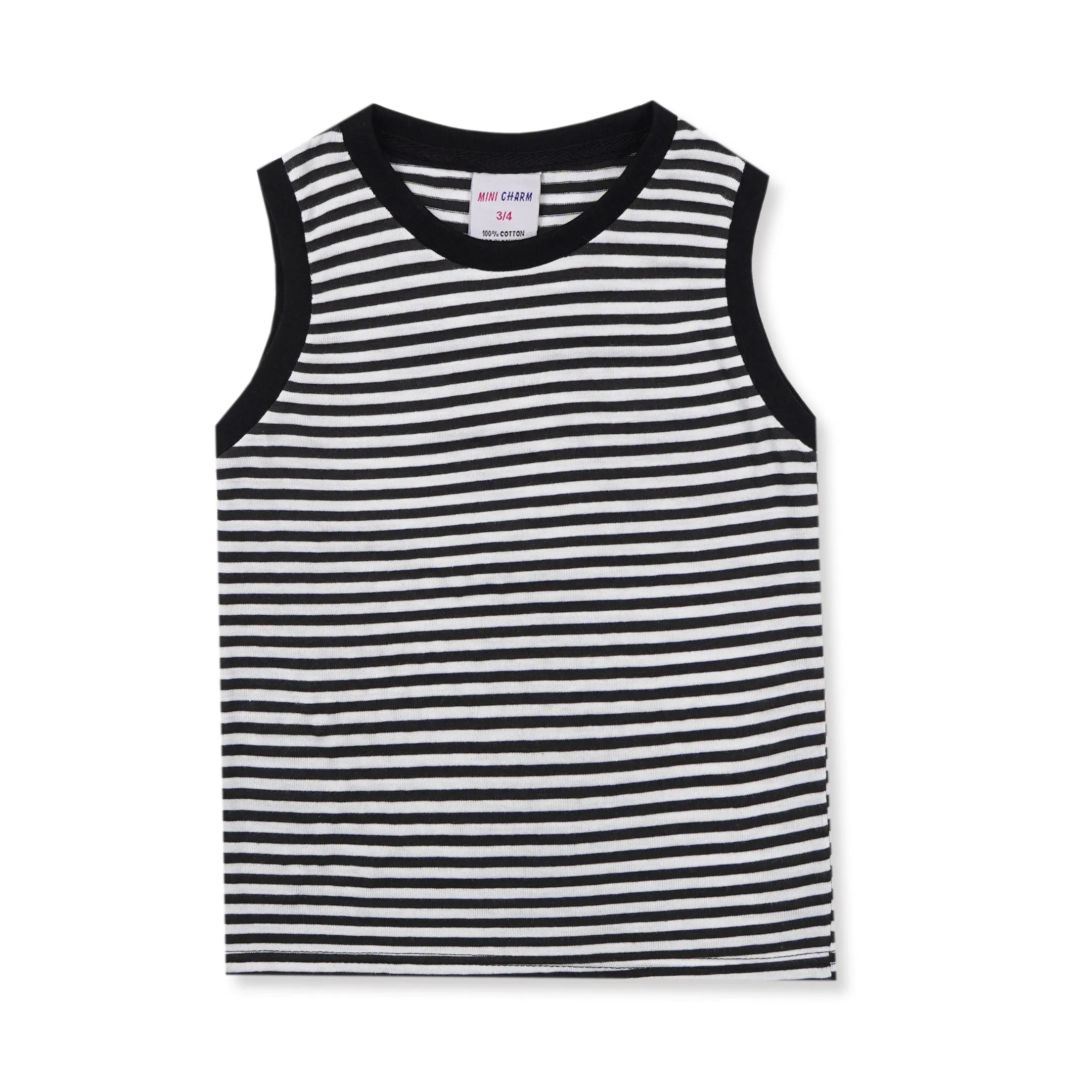 Kids Sandos Set Stripes Black - Mini Charm