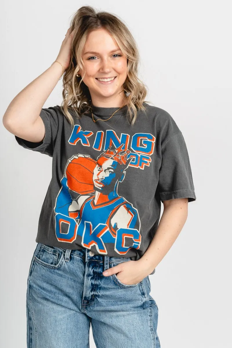 King of OKC SGA vintage t-shirt vintage black