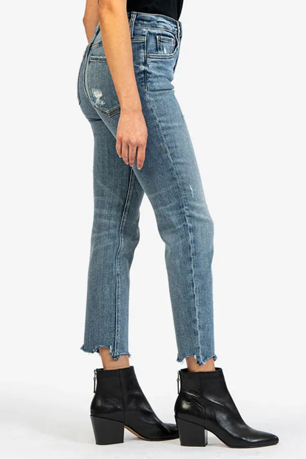 KUT Rachel High Rise Fab Ab Mom Jeans