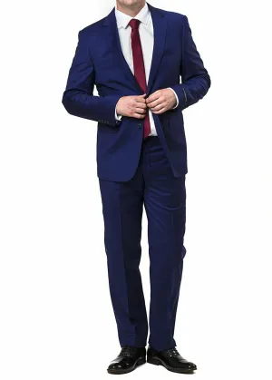London Fog Men's Savy Slim Fit 2-Piece Single Breasted Solid Wool Suit - Colors - CLEARANCE, FINAL SALE!