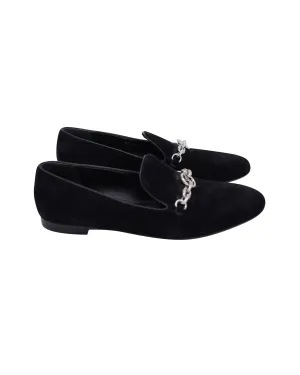 Louis Vuitton Schoolgirl Loafers in Black Suede