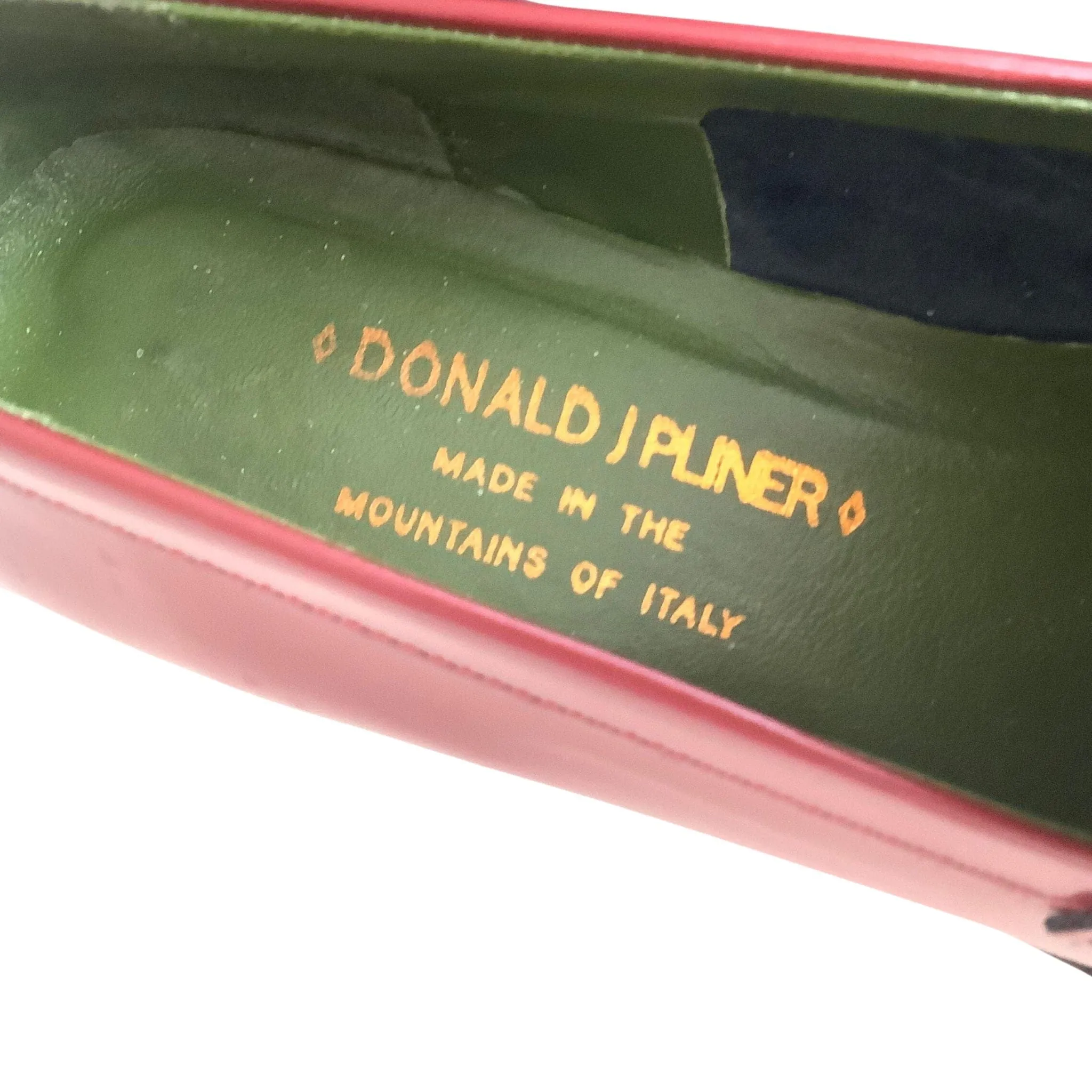Lug Sole Red Loafers